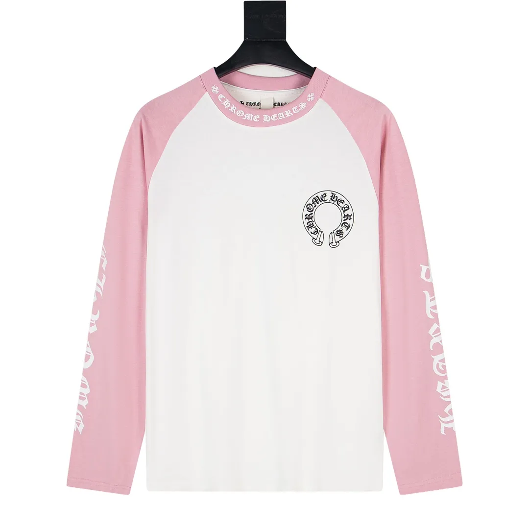 P180 Model No. Y641 Chrome Hearts Foam Horseshoe Long Sleeve T-shirt Chrome Hearts Autumn and Winter Counter's new fashionable casual bottoming long-sleeved T-shirt is made of imported high-density cotton fabric and exquisite original logo. It has excellent comfort and breathability. It is soft, anti-wrinkle, elastic and has excellent drape. It can be worn alone or layered. The fabric is soft and not easy to deform. Relaxed OVERSIZE cut. The complete set of excipients is fully packaged. Size: S-XL